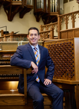 Bradley Reznicek at organ