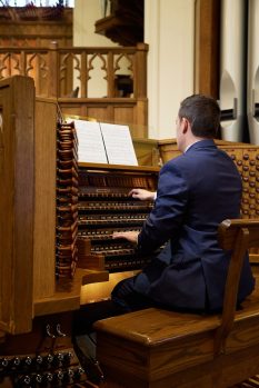 Broadway Bradley Reznicek playing organ